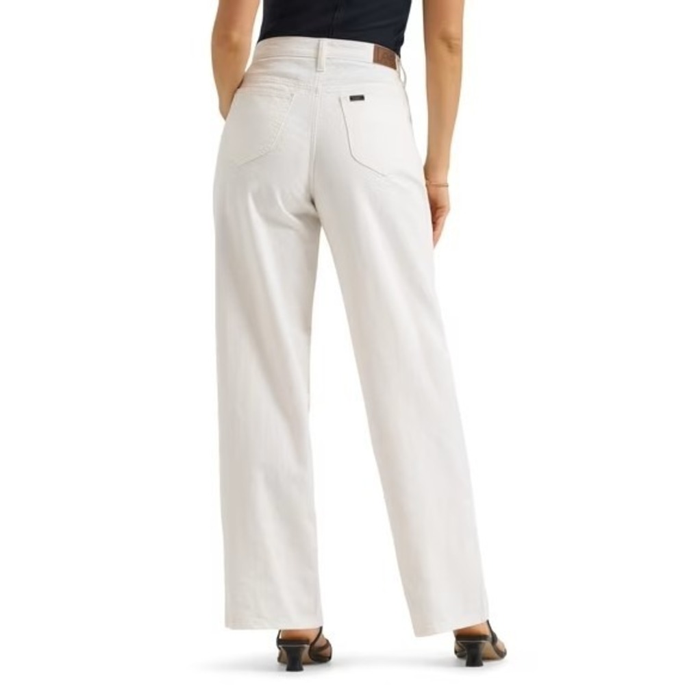LEE HERITAGE Loose Fit Straight Leg Jeans Sz 12 White Stripe Denim Mid Rise NWT - Picture 4 of 15